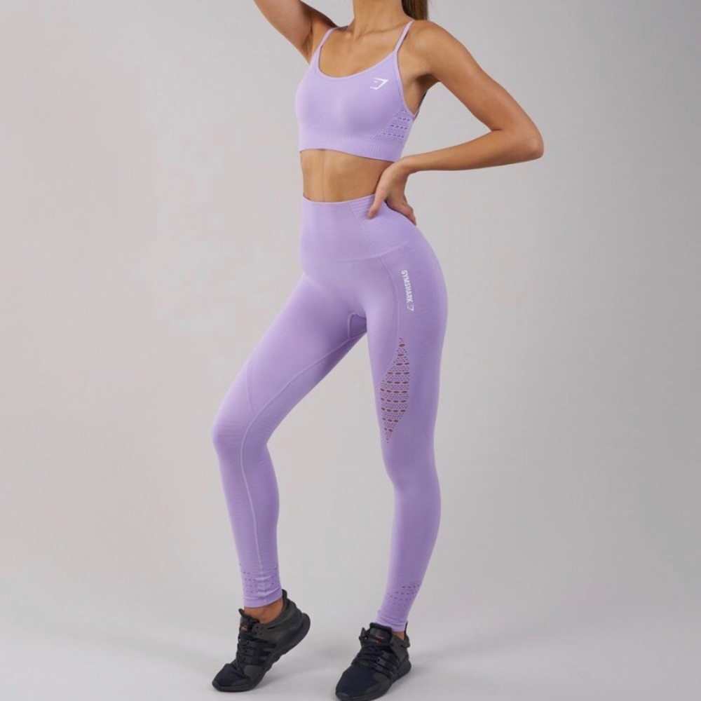 Gymshark Lilac Energy Seamless Leggings
